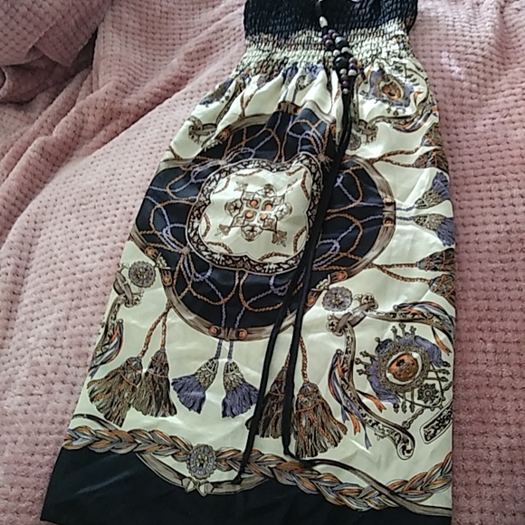 Ocean Breeze Skirt/Dress. Size XL. Color Black with Opulence Design. As-Is. - Picture 3 of 4